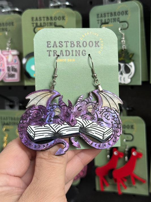 Sleepy Dragon Earrings