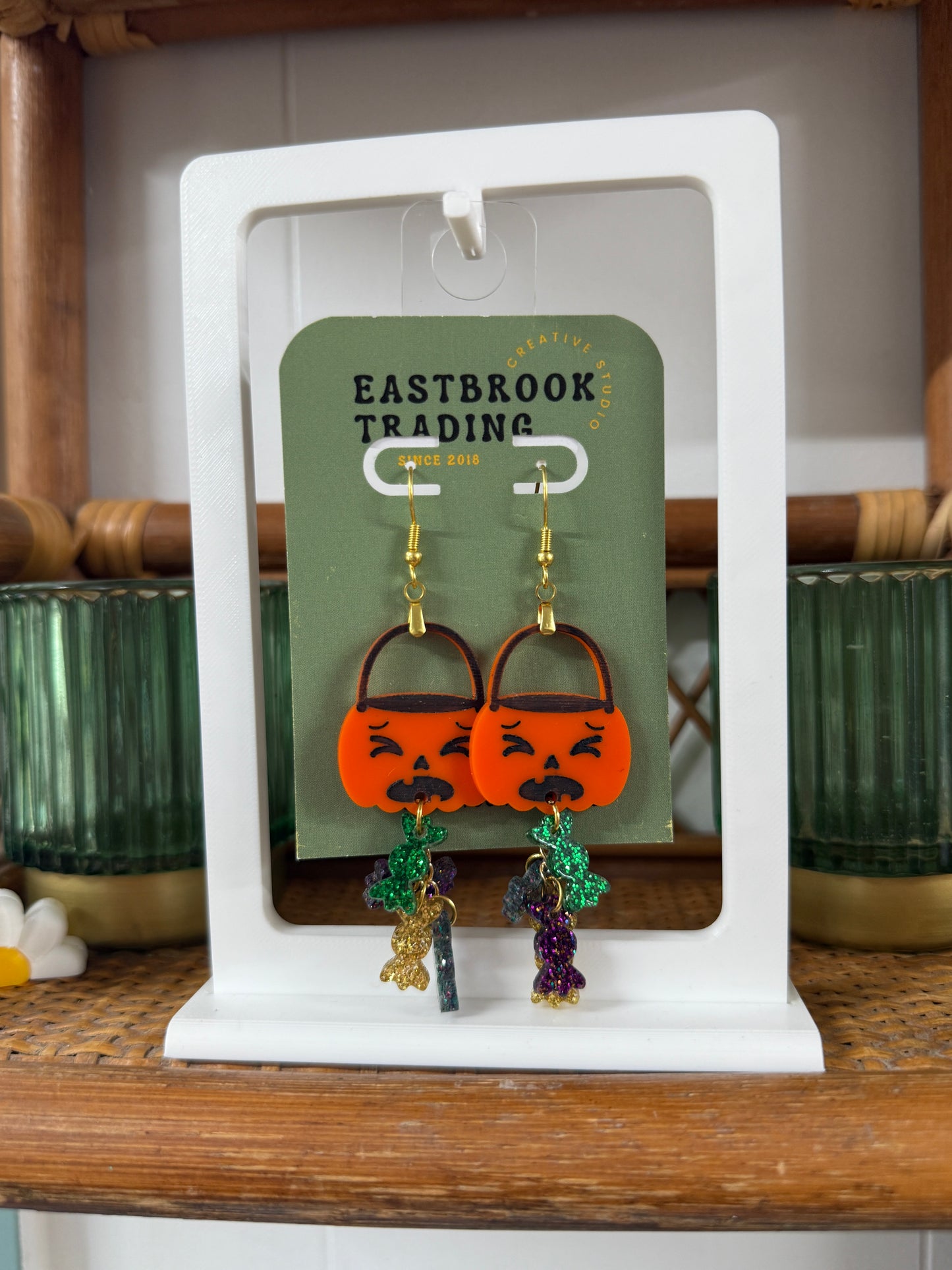 Sugar-Spill Pumpkin Earrings
