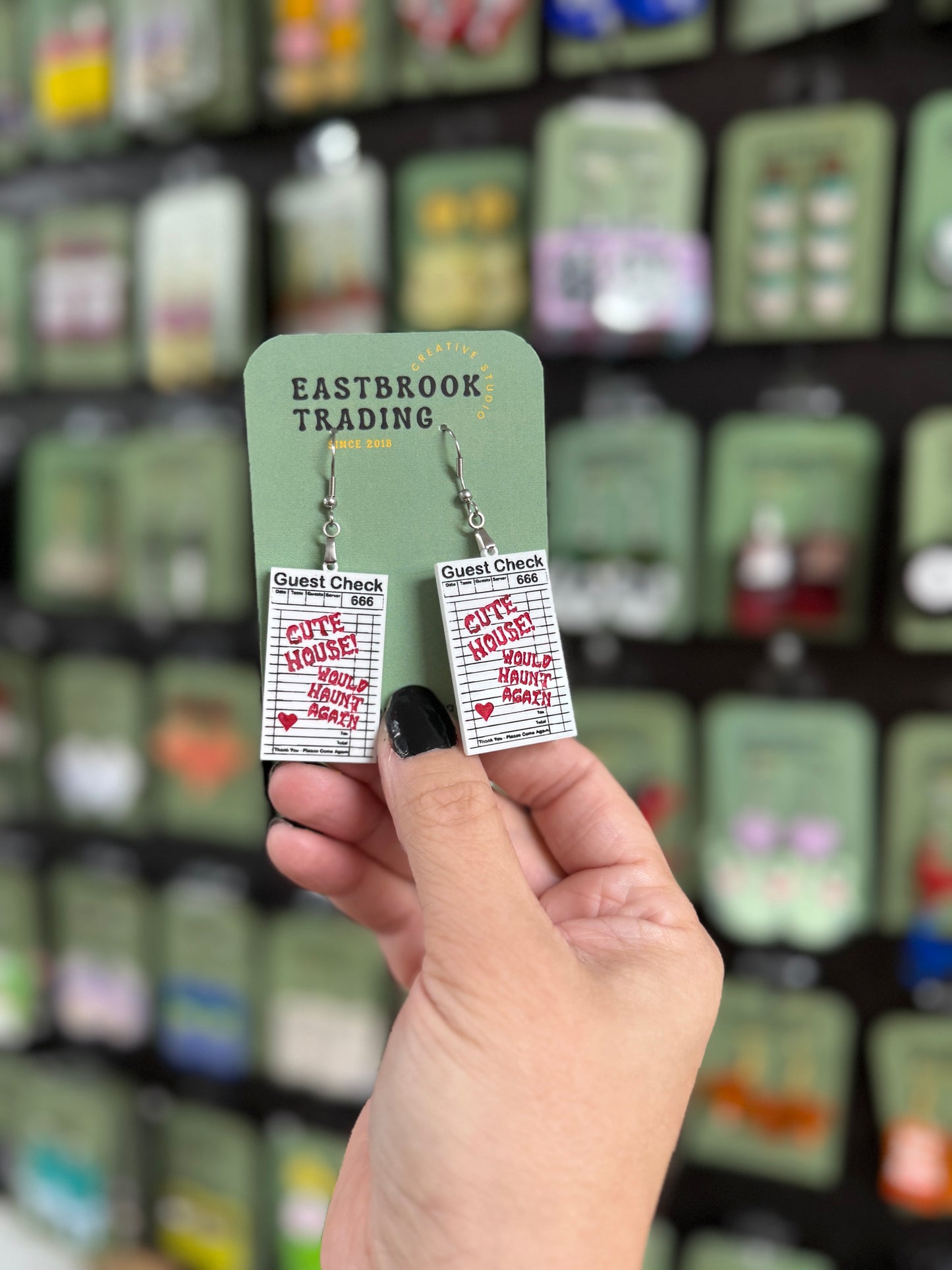 Would Haunt Again earrings