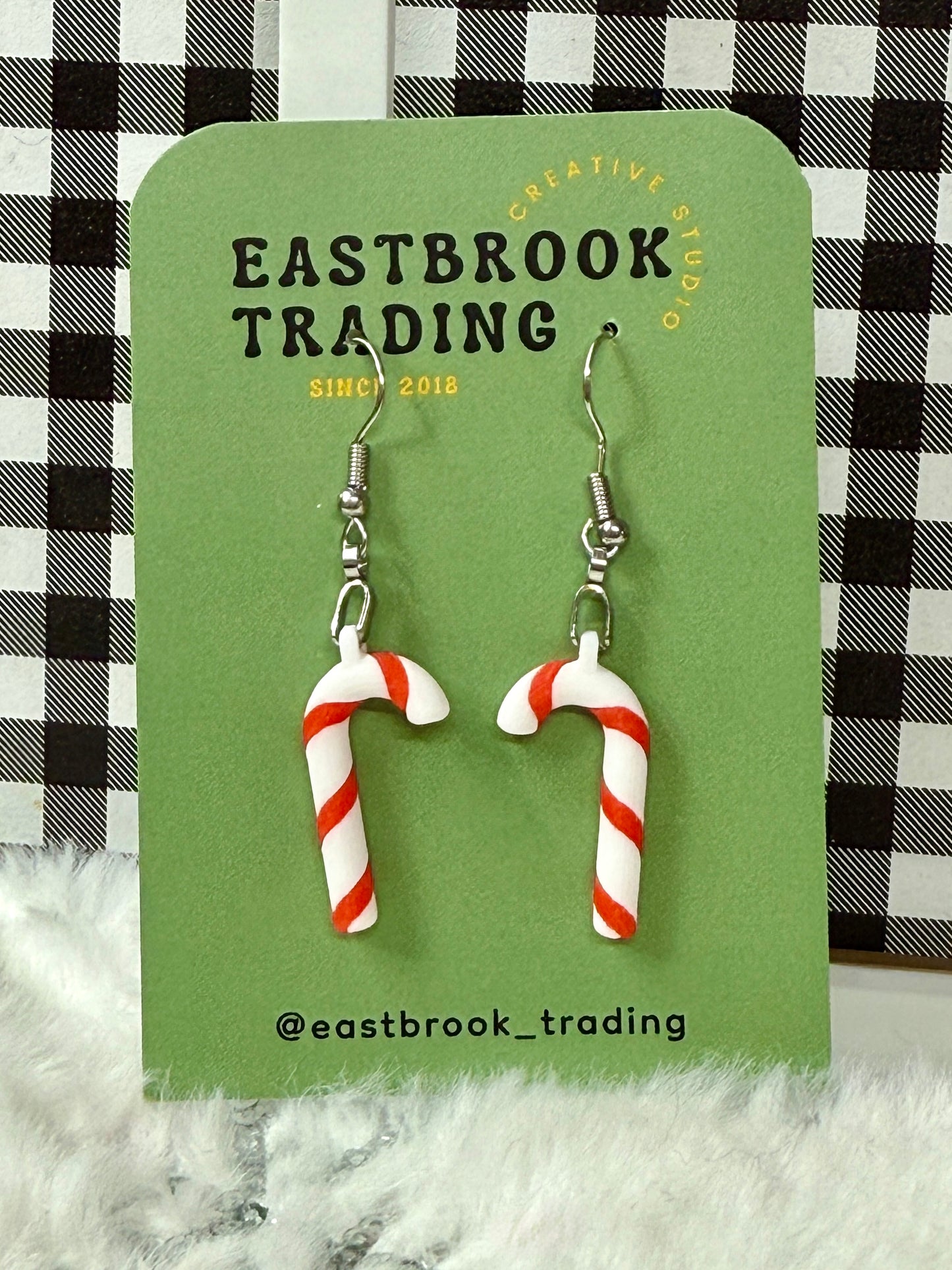 Mini Candy Cane Earrings