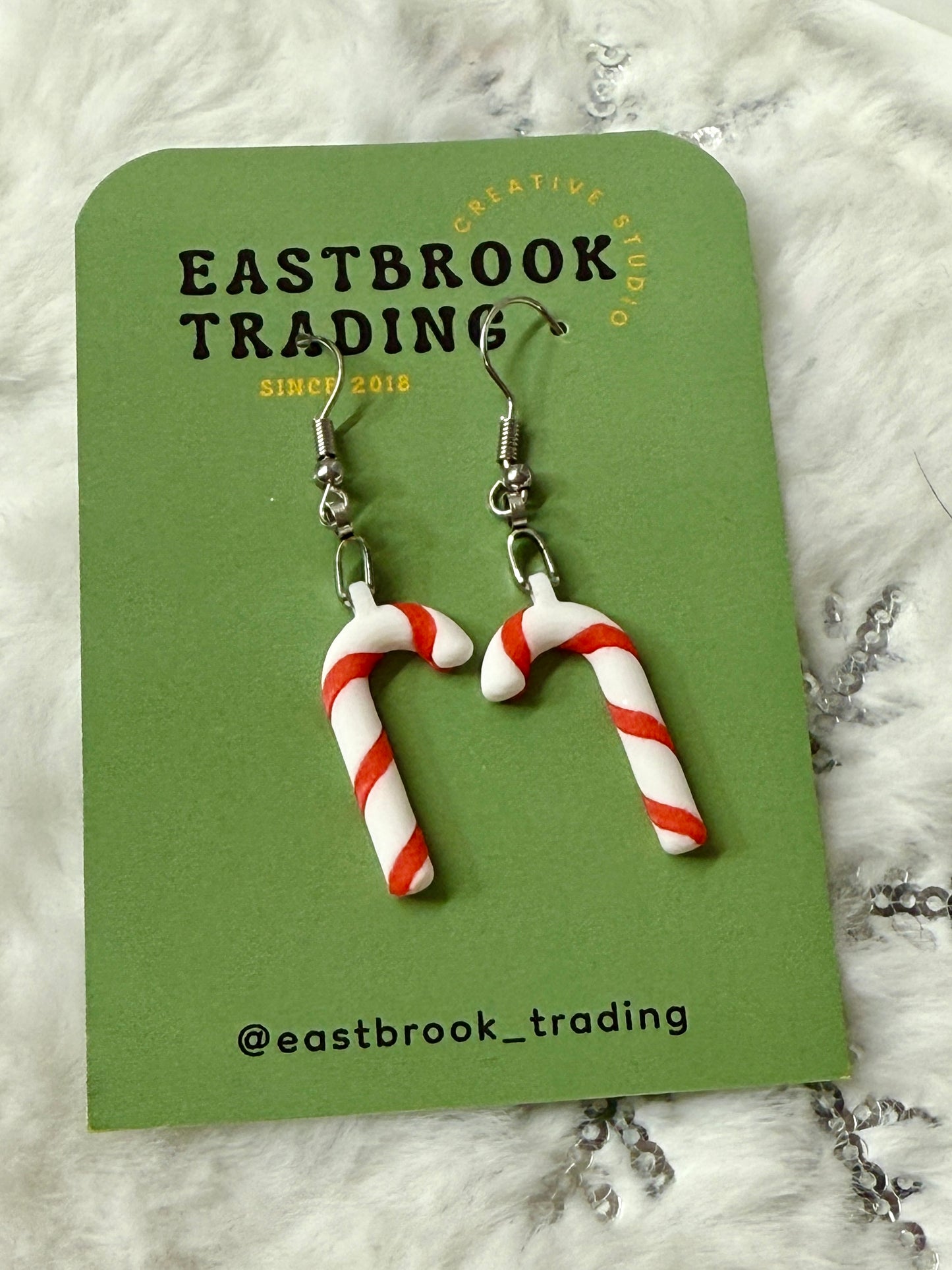 Mini Candy Cane Earrings