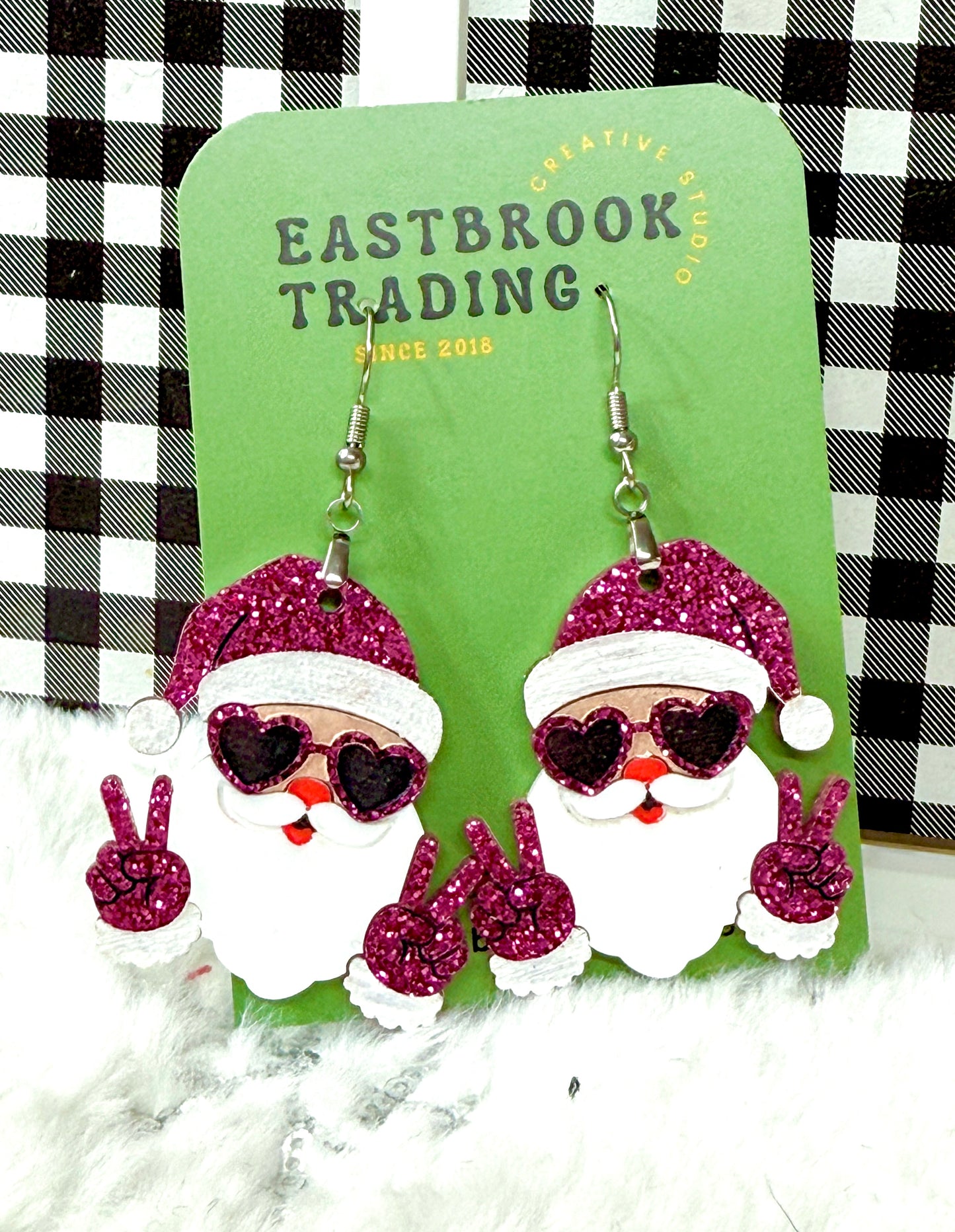 Jolly Santa Earrings
