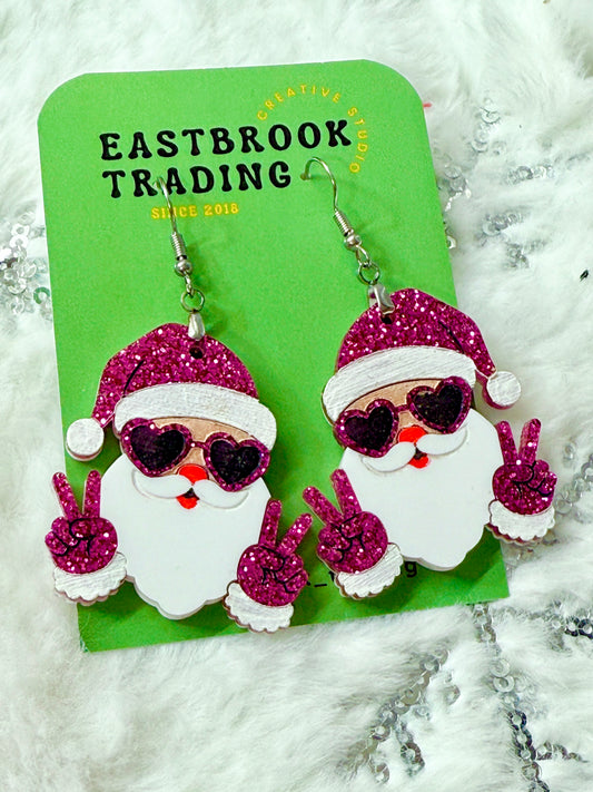 Jolly Santa Earrings