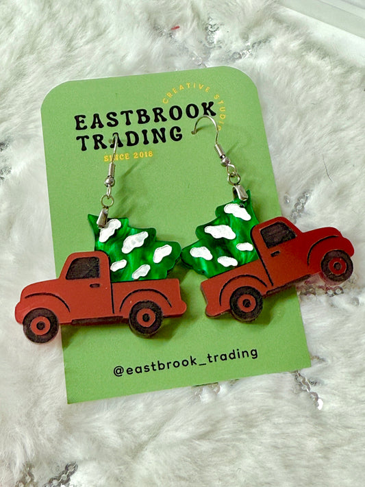 Little Red Pick Up Earrings