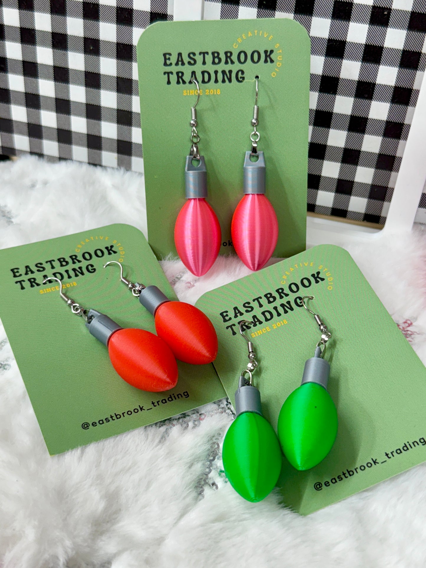 Christmas Light Earrings