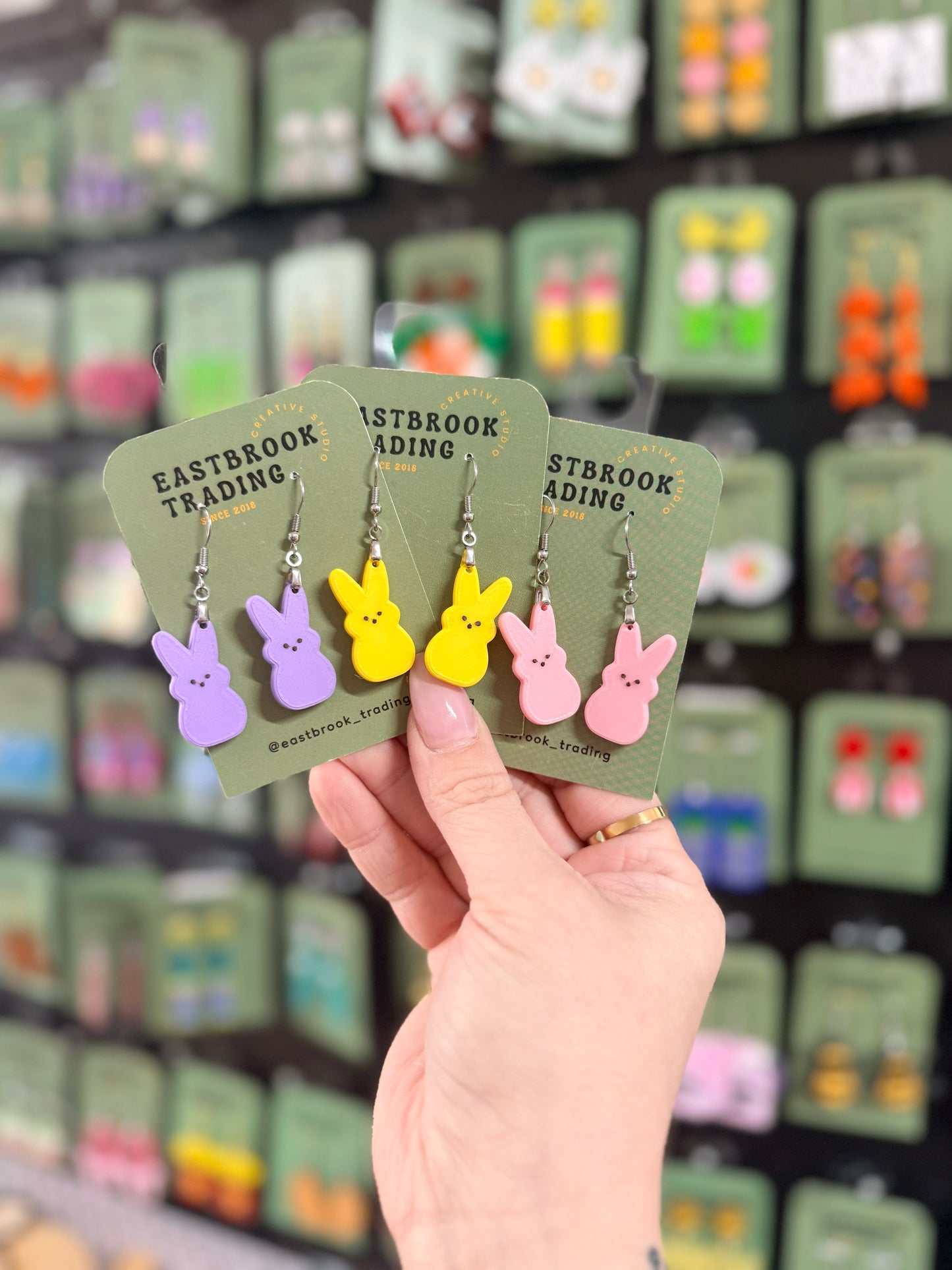 Peeps Bunny Earrings