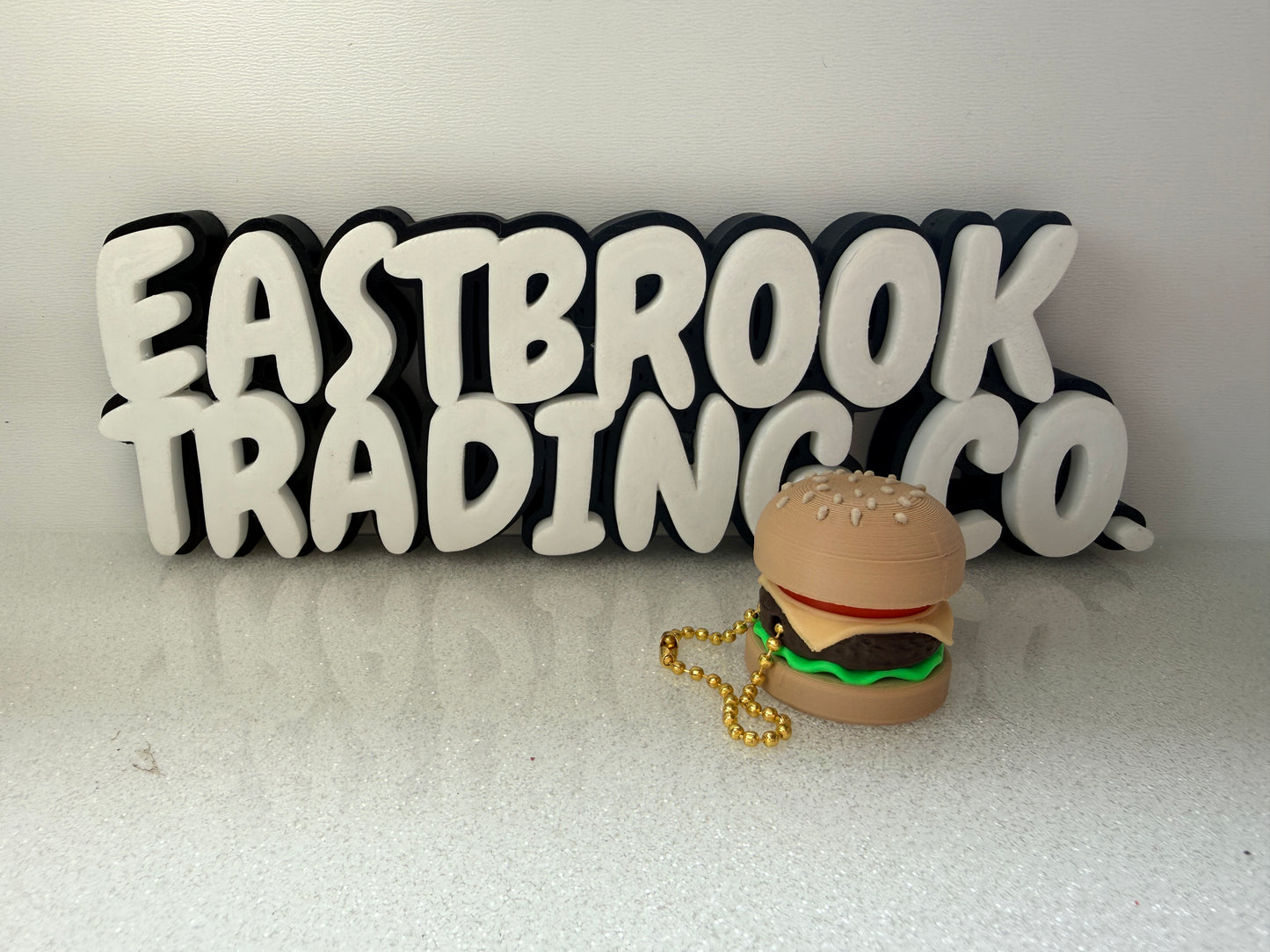 Burger Clicker Keychain