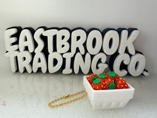 Strawberry Basket Clicker Keychain