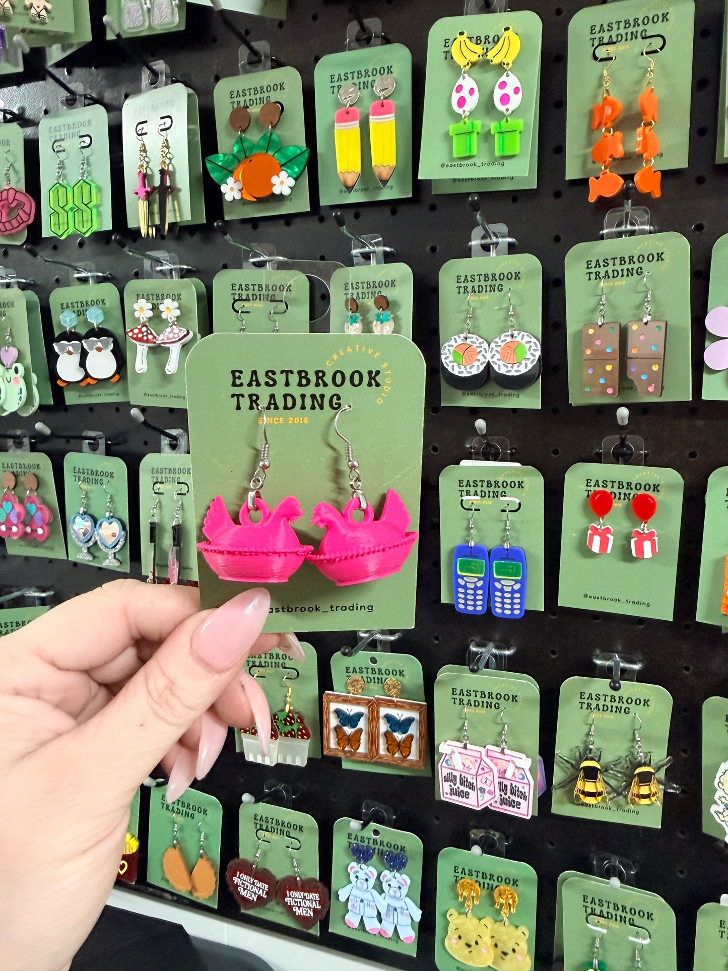 Hen in Nest Earrings