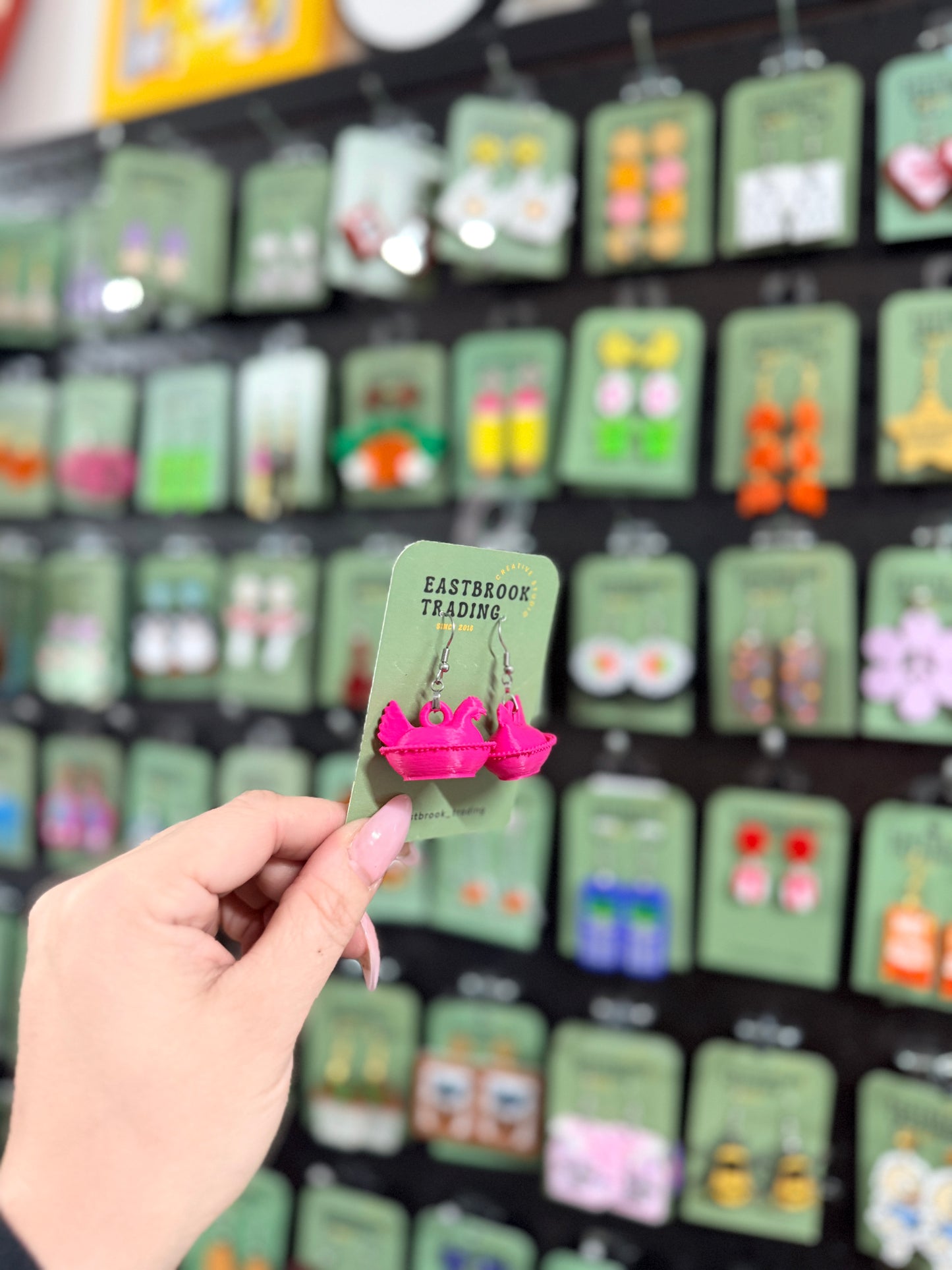 Hen in Nest Earrings