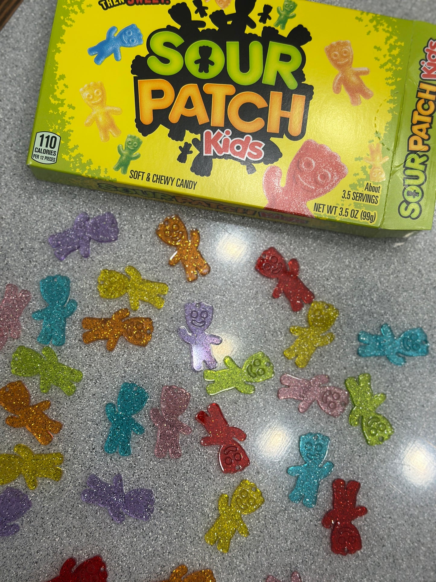 Sour candy earrings