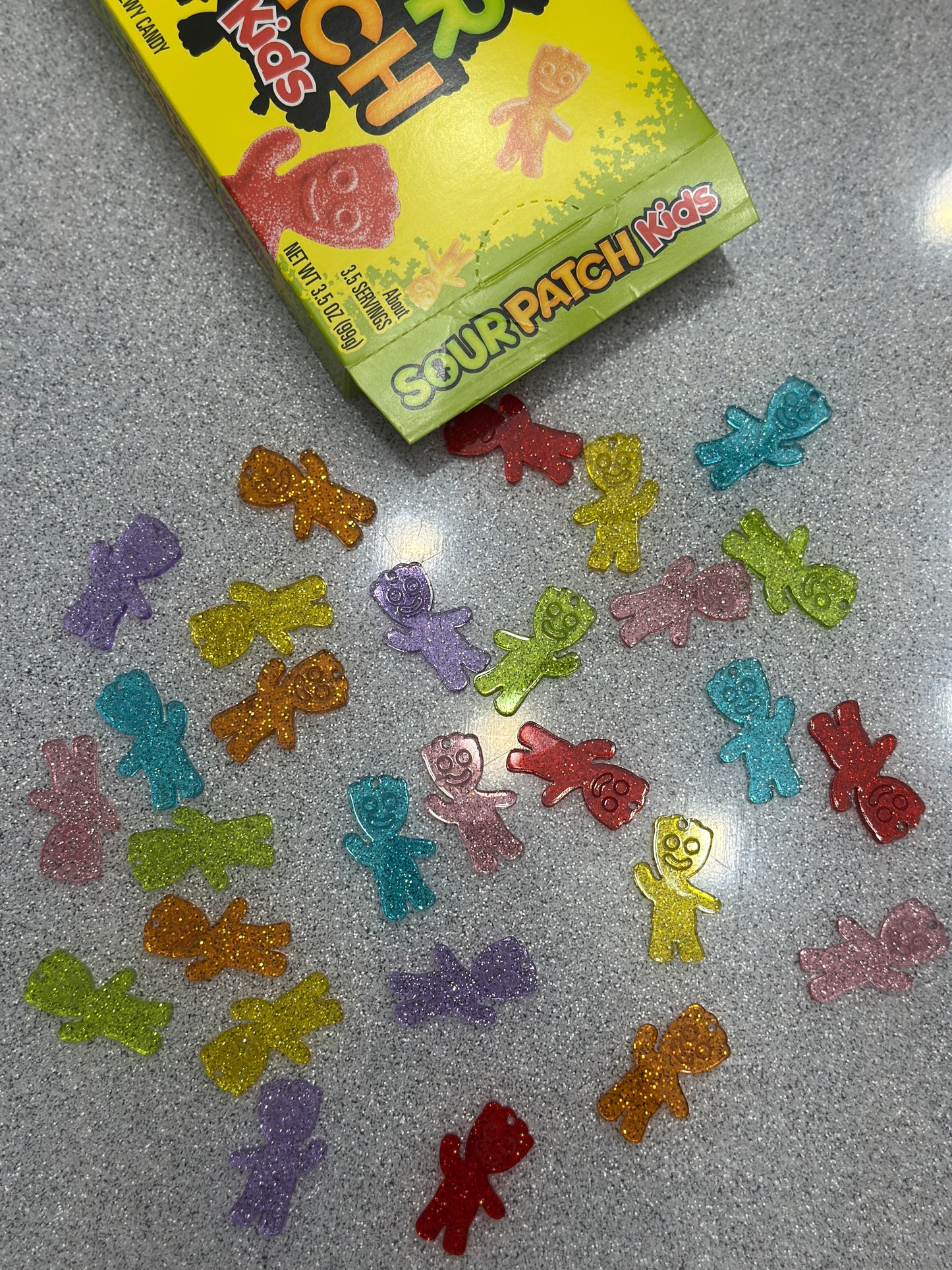 Sour candy earrings