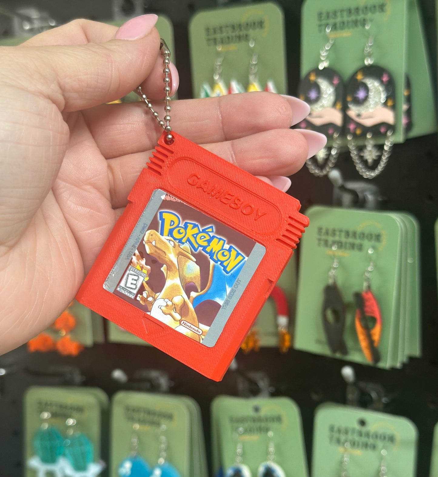 Game cartridge whistle keychain