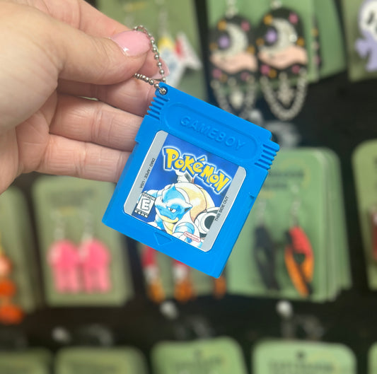 Game cartridge whistle keychain