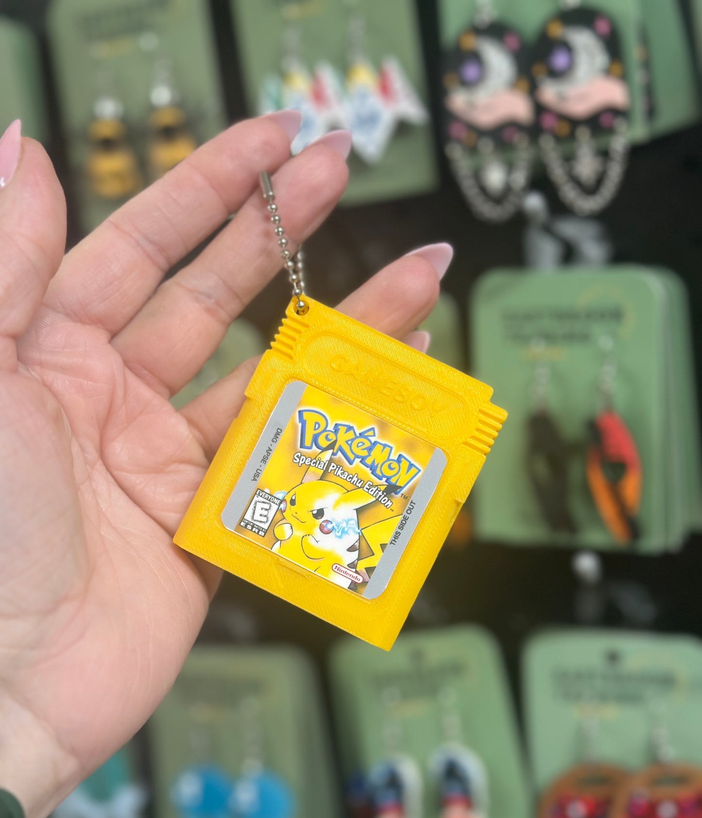 Game cartridge whistle keychain